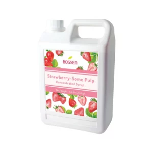 Strawberry Some-Pulp Sirup | Bossen